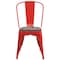 Flash Furniture Red Metal Stackable Chair with Wood Seat, PK4 4-CH-31230-RED-WD-GG - alternate 9